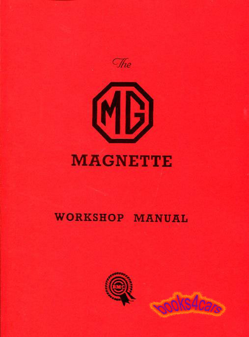 53-58 Magnette ZA-ZB Shop Manual by MG