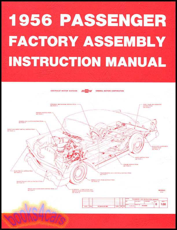 56 Assembly Manual for passenger car by Chevrolet