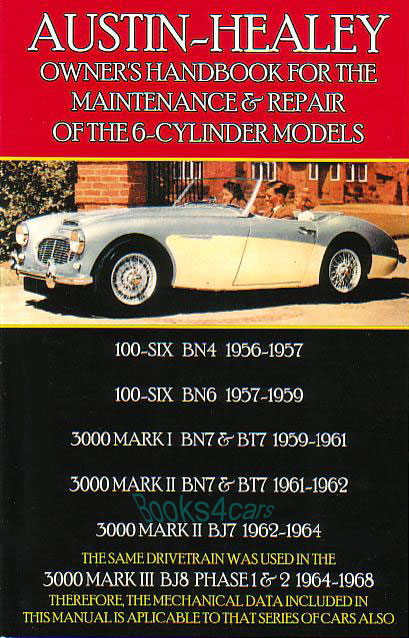 Healey Owners handbook of Maintenance & Repair by Floyd Clymer 100 100/6 3000 256 pages