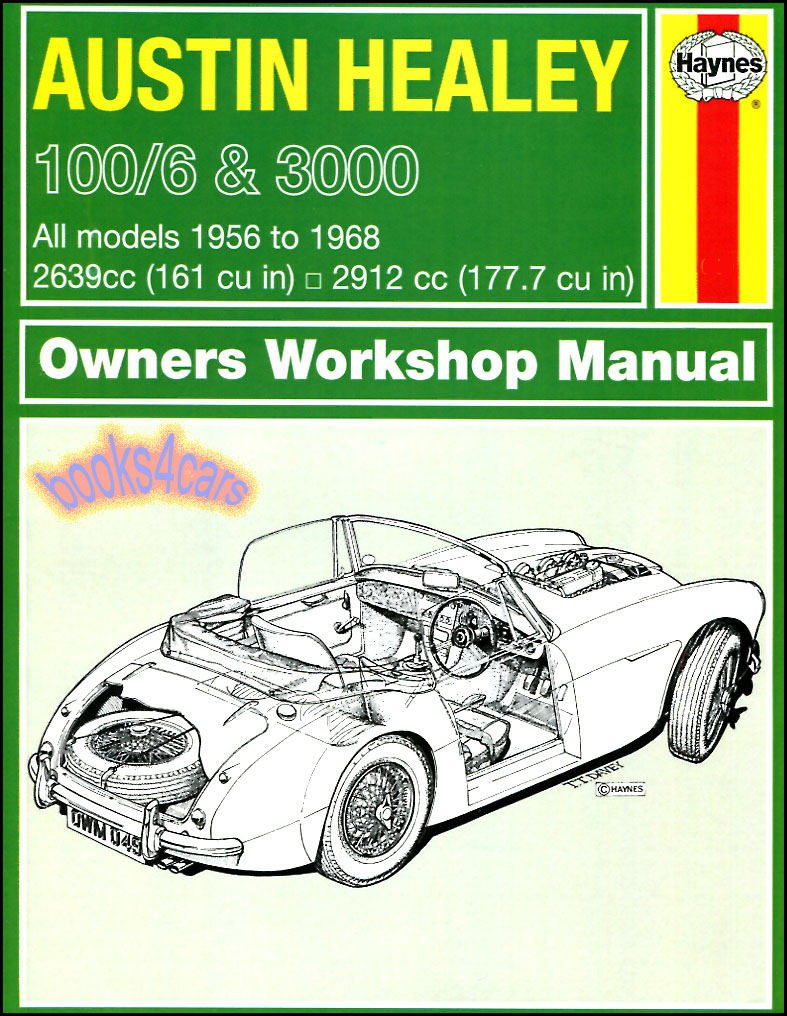 56-68 Haynes Shop Service & Repair Manual for Austin Healey 100/6 & 3000