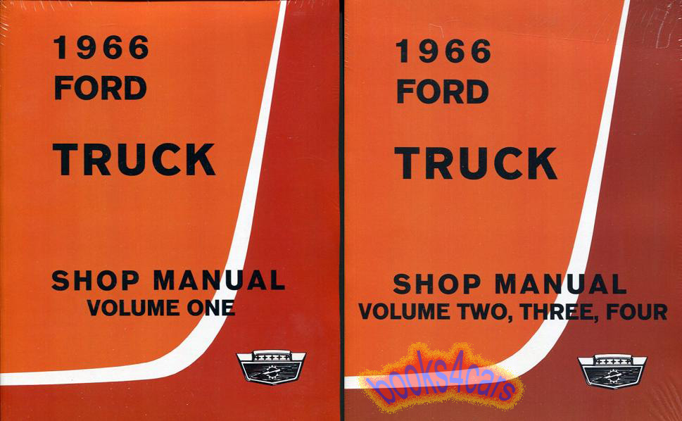 66 Shop Service Repair Manual set by Ford Truck 1,454 pages light medium heavy all models except Bronco Econoline Ranchero