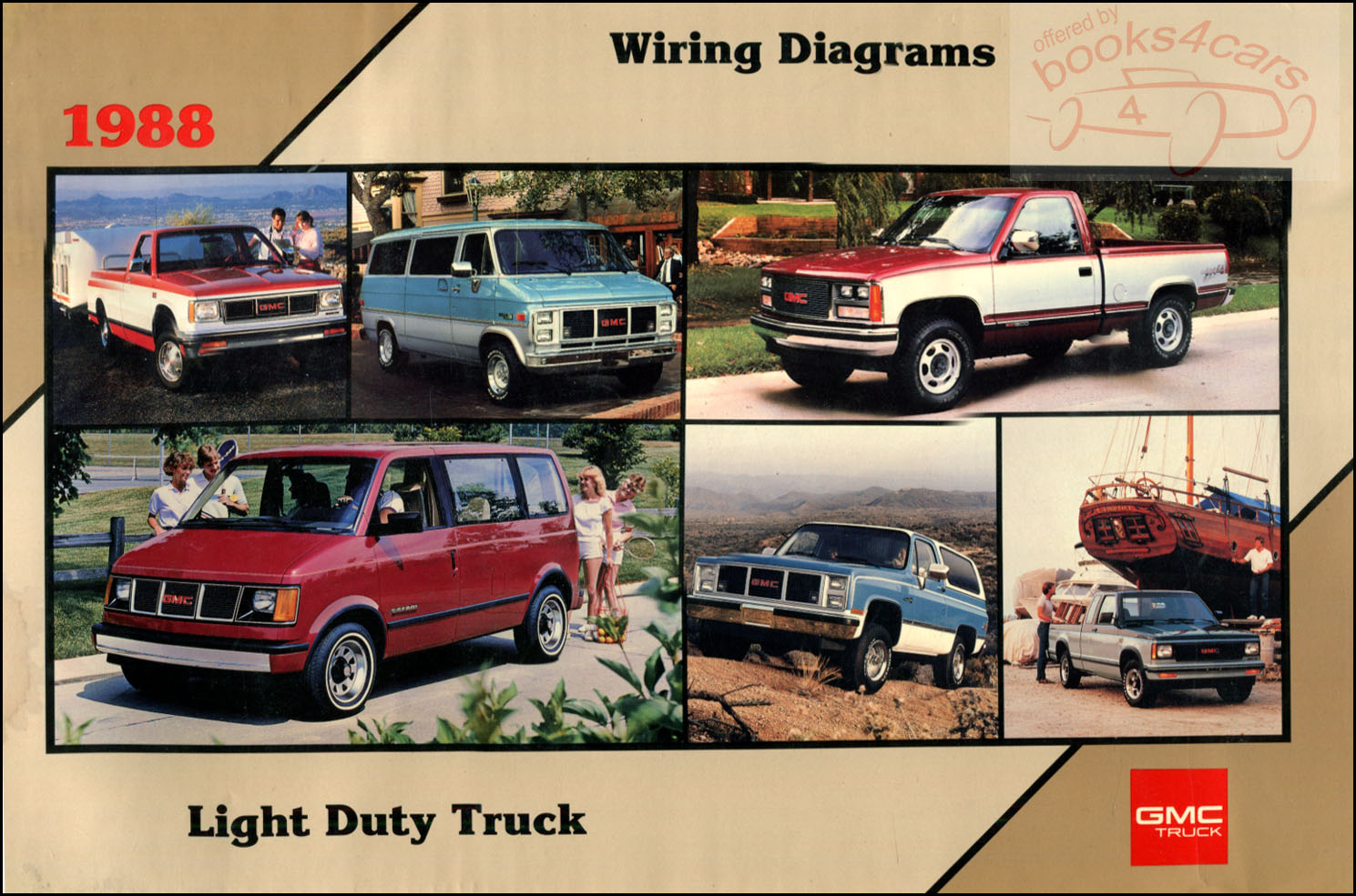 88 Light Duty Truck Electrical Wiring Diagram Manual by Chevrolet (11'x17' format) for all C/K Pickup G Van S/T R/V P & M S10 S15 Blazer Jimmy Suburban Astro Safari gas & diesel