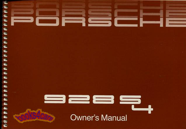 88 928 Owners manual by Porsche