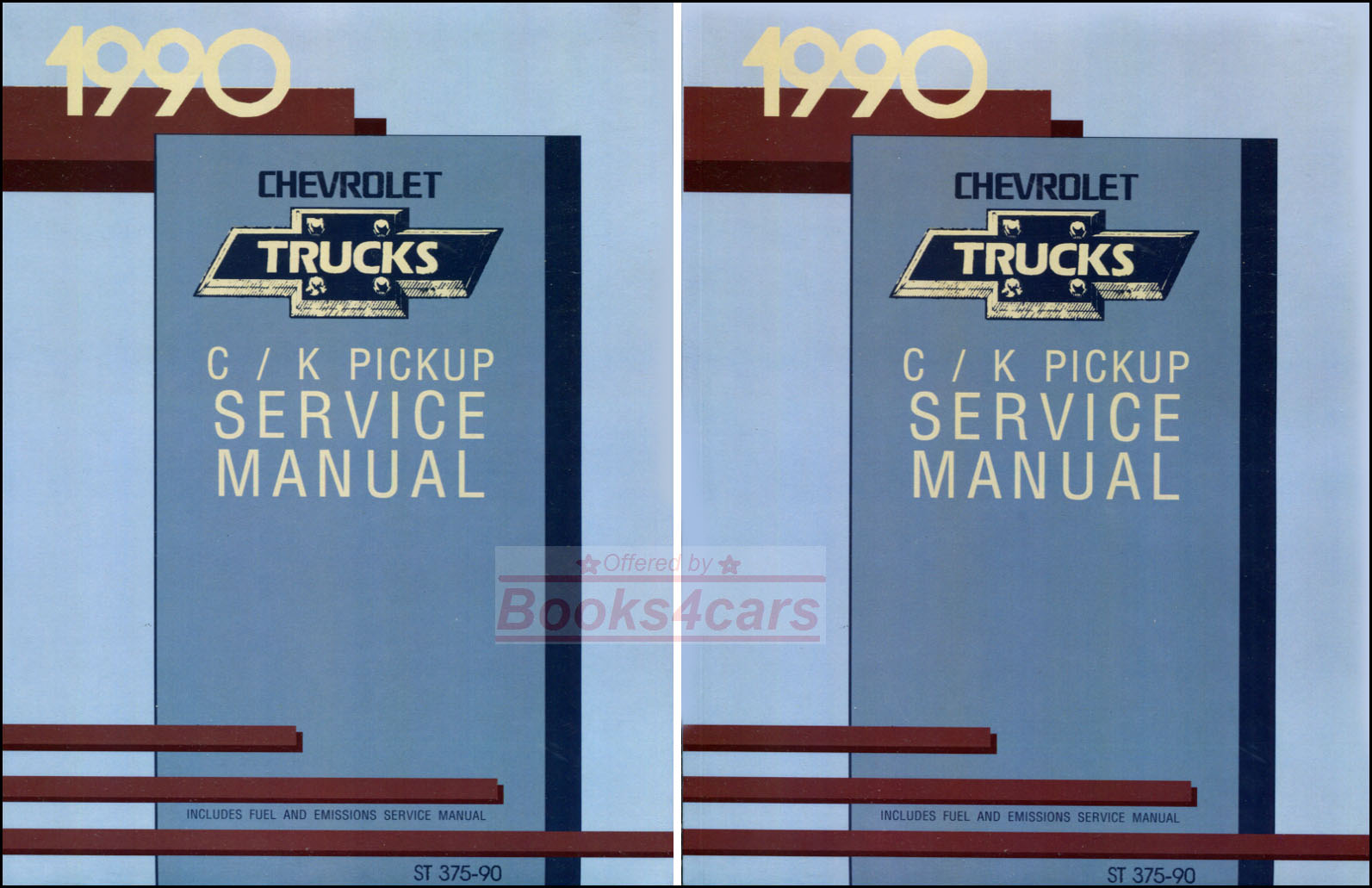 90 C/K Pickup 1/2 3/4 ton Shop Service Repair Manual by Chevrolet & GMC Truck