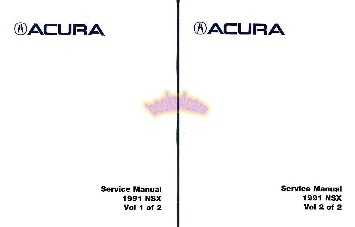 91 NSX Shop Service Repair Manual by Acura 1,450 pages