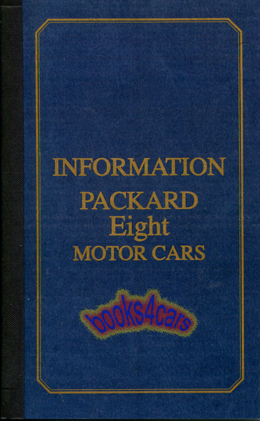 29 8 Eight Owners Manual 626 633 640 645 by Packard