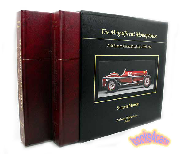 Alfa Monoposto Grand Prix Cars by Simon Moore 836 pages 2-volume in slipcase