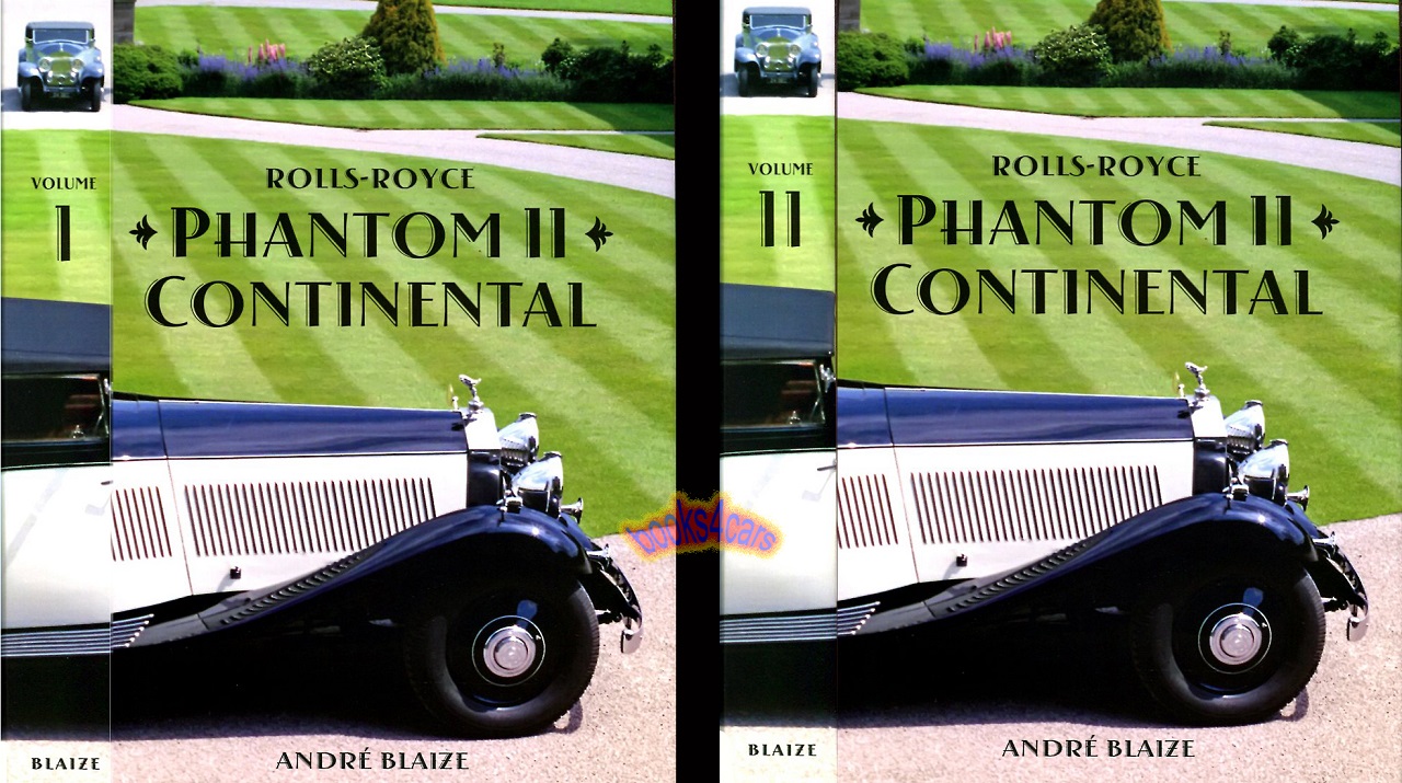 29-36 Rolls-Royce Phantom II Continental History Book by Blaize 1,168 hardbound pages 2,114 images 2-volume boxed set
