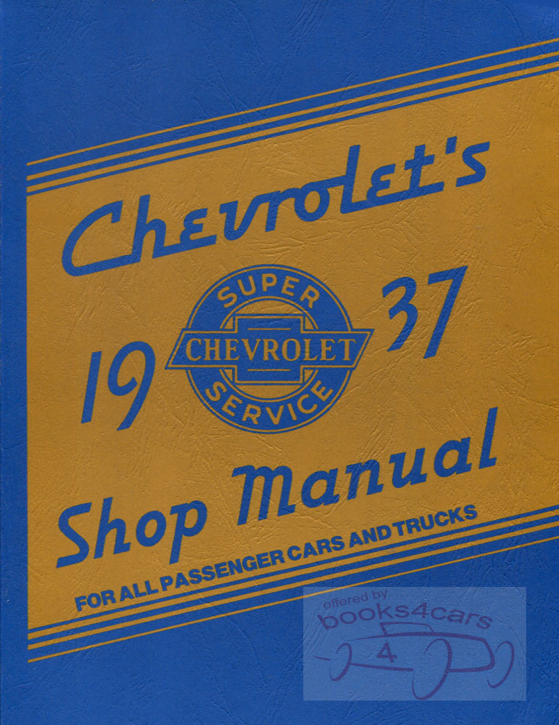 37 Shop service repair manual by Chevrolet for Chevy cars and trucks 215 pages