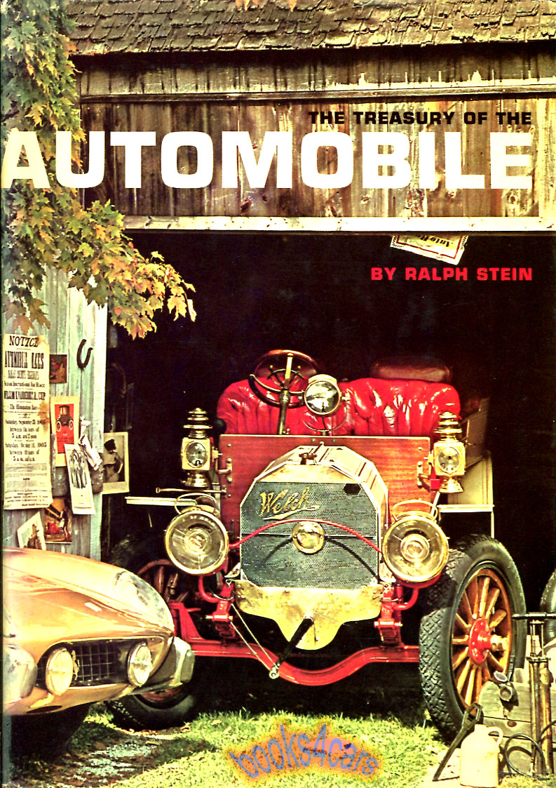 view cover of The Treasury of the Automobile by Ralph Stein 248 hardbound pages