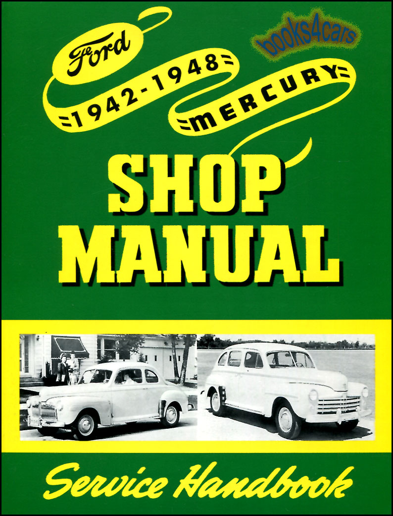 42-48 Shop Service Repair Manual by Ford & Mercury & some Lincoln Large format V8 car & truck
