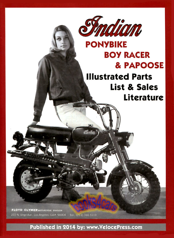 Indian Parts List book PonyBike Papoose Boy Racer