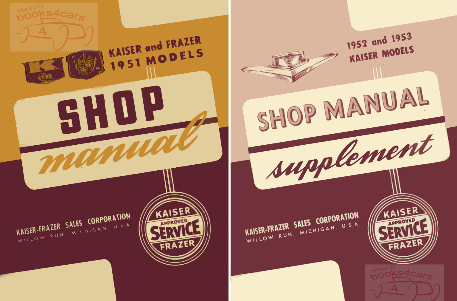 51-53 Shop Service Repair Manual by Kaiser Frazer