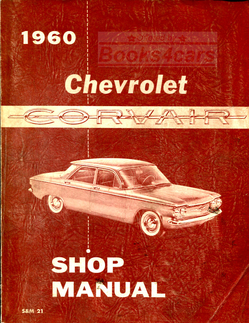 60 Shop Service Repair Manual Corvair by Chevrolet