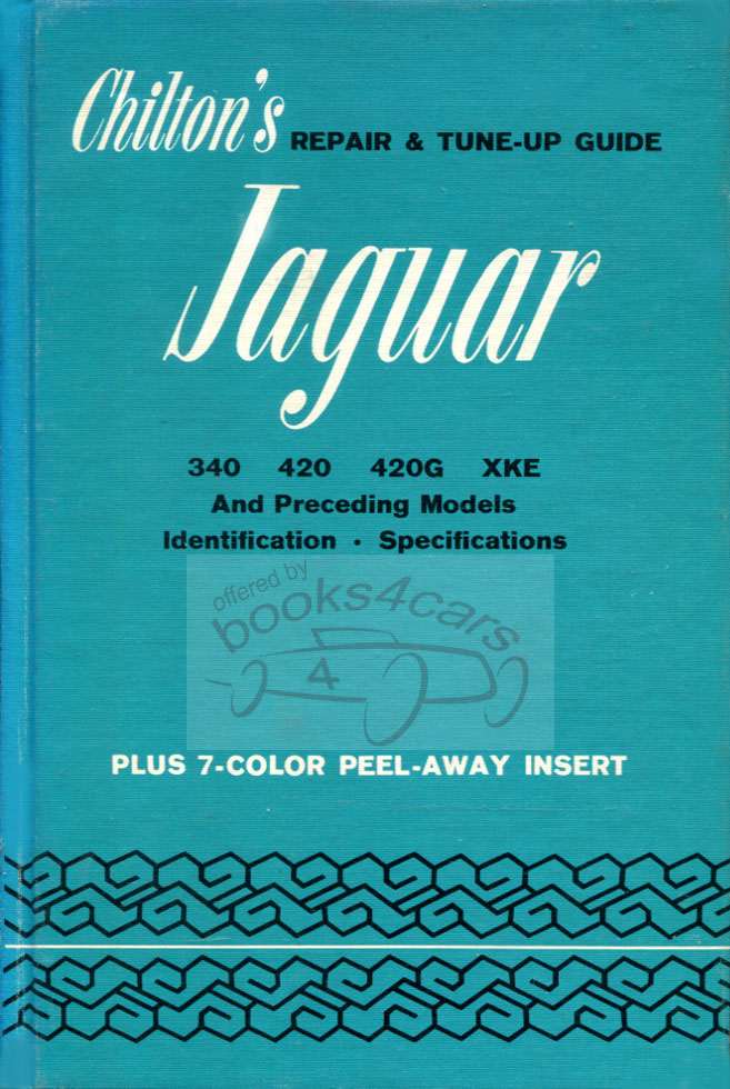 54-69 Jaguar Shop Service Repair Manual by Chiltons
