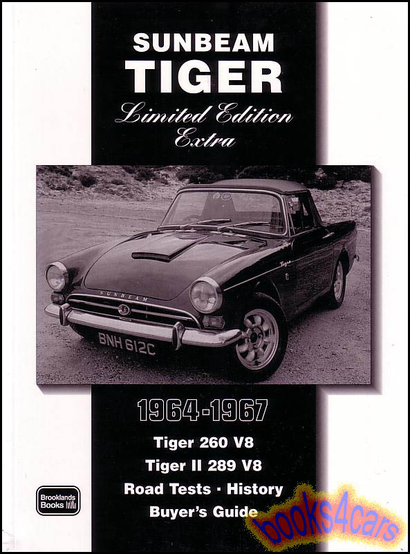 64-67 Sunbeam Tiger Limited Edition Portfolio, 128 pgs of articles compiled by Brooklands