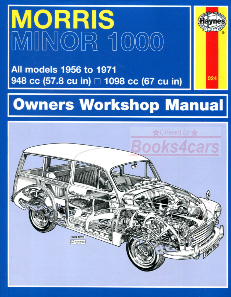 56-71 Morris Minor 1000 workshop service repair manual by Haynes