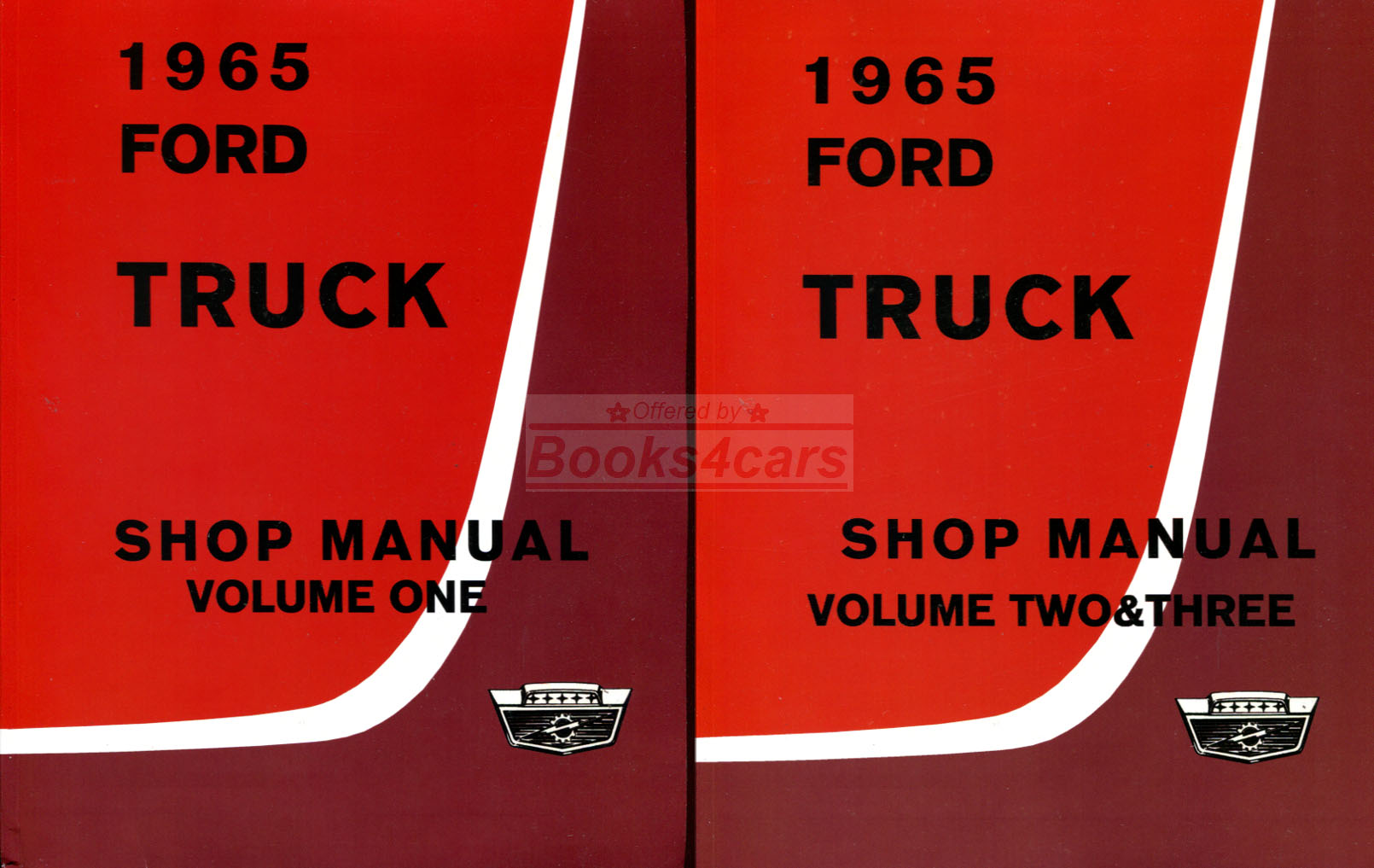65 Truck Shop Service Repair Manual 3 volume set by Ford; 1,500 pages including F100 F150 F250 F350 through F750