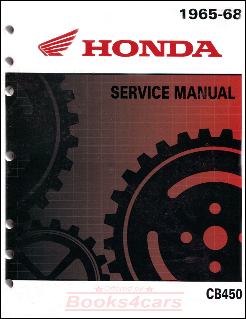 65-68 450 Super Sports CB450 Shop Service Repair Manual by Honda
