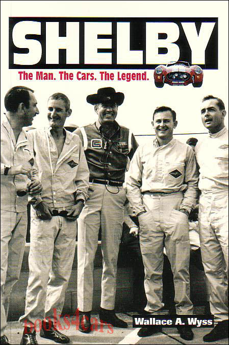 Shelby: The Man. The Cars. The Legend. by Wallace S Wyss A complete biographical reference on the life of Carroll Shelby. From his racing days to his designing of the GT500 This books looks beyond the cars into his personal life 208 pages