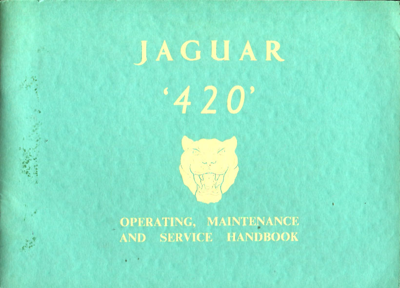 420 Owners manual by Jaguar