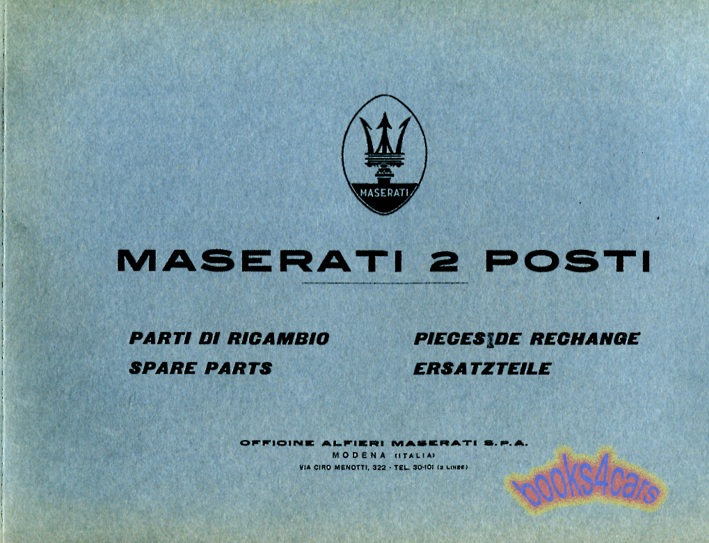 Mistral parts manual by Maserati