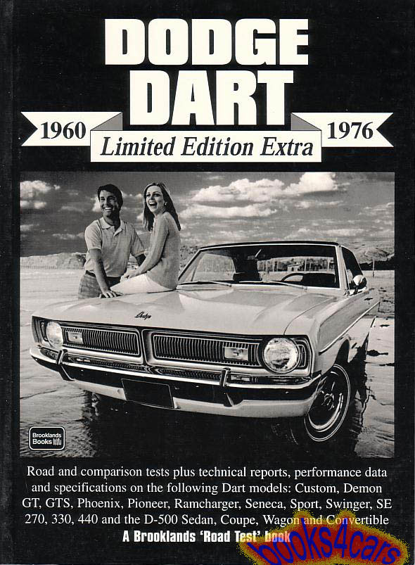 60-76 Dodge Dart 136 page Portfolio of road test articles about Dart published in book form by Brooklands (also relevant to Plymouth Valiant)