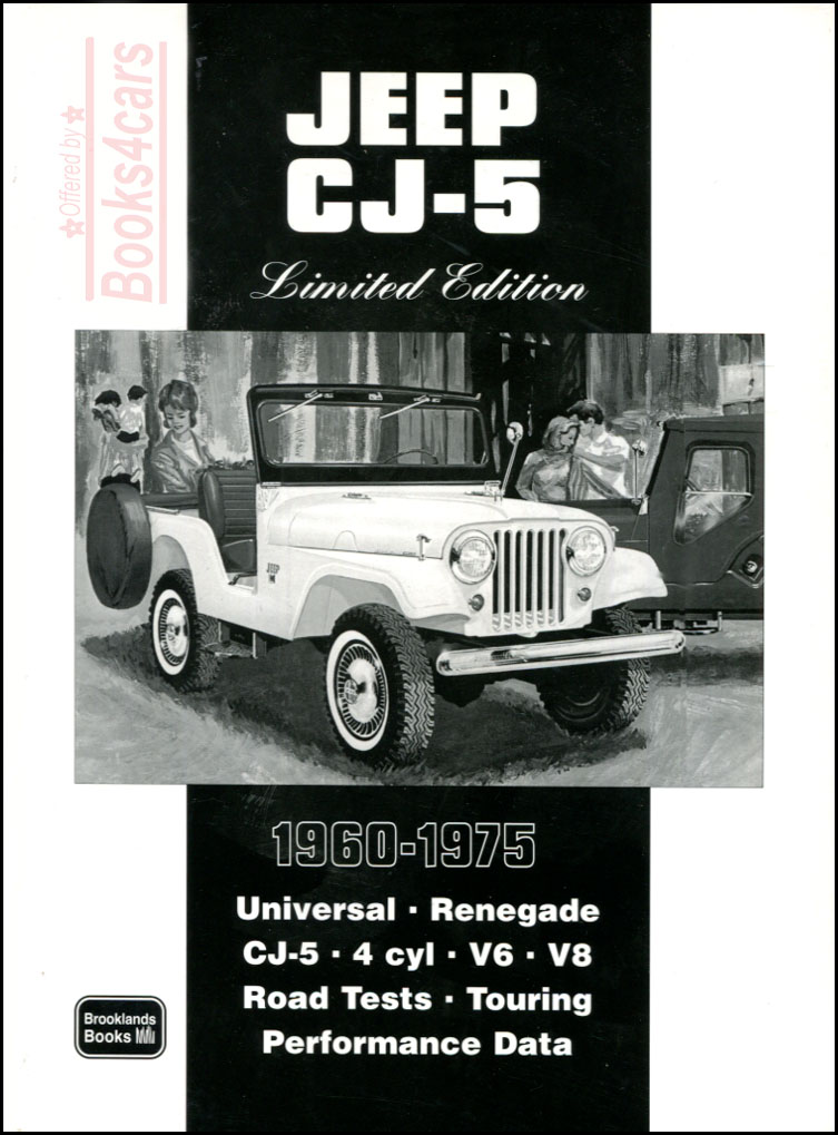 60-75 Jeep CJ-5 Limited Edition portfolio 96 pages of photographs and road test articles by Brooklands