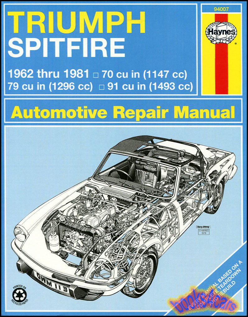 Triumph manual. Triumph Spitfire 1962.