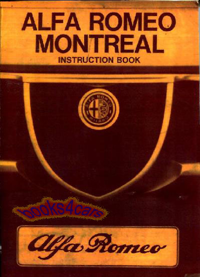 Montreal owners manual by Alfa Romeo