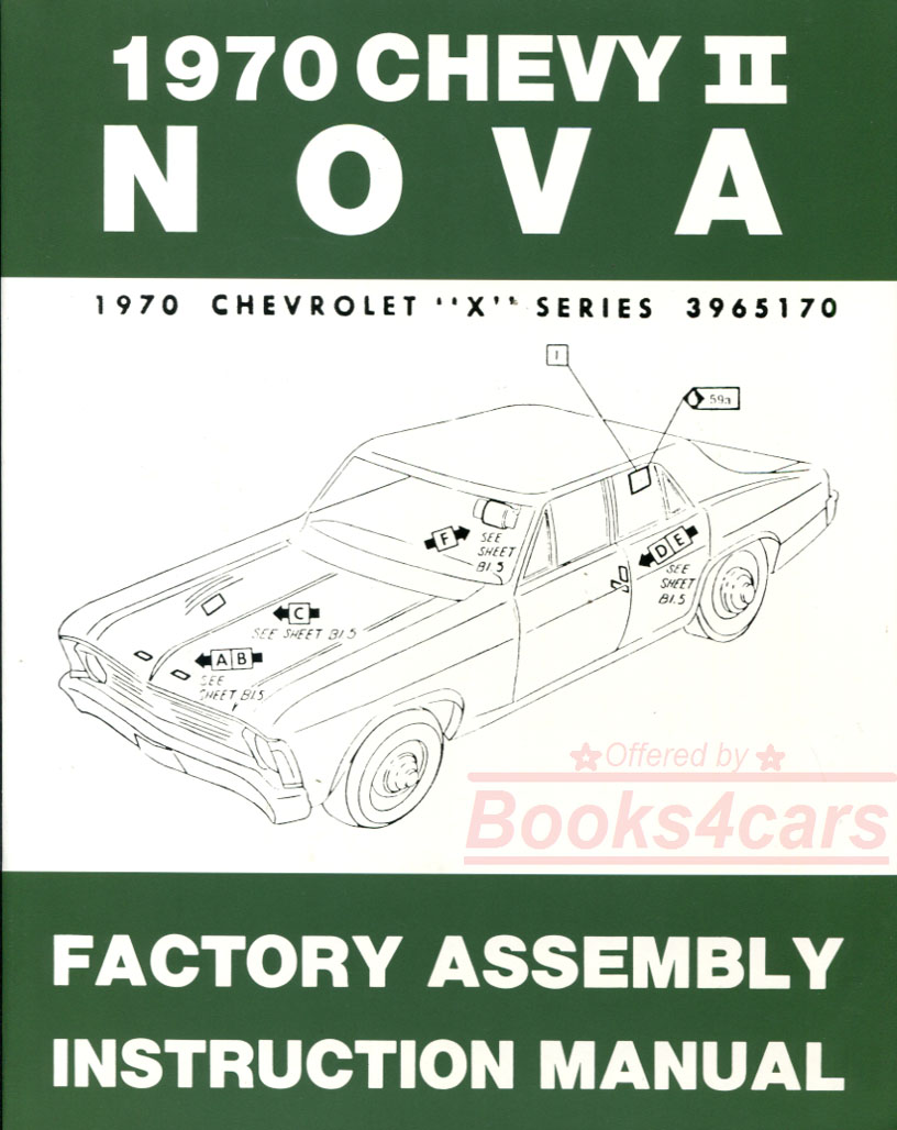 70 Nova Assembly Manual by Chevrolet