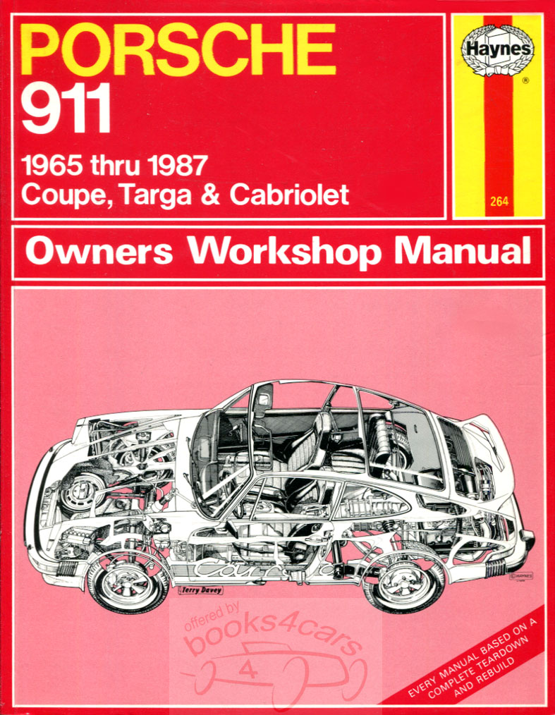 65-89 Porsche 911 Shop Service Repair Manual by Haynes