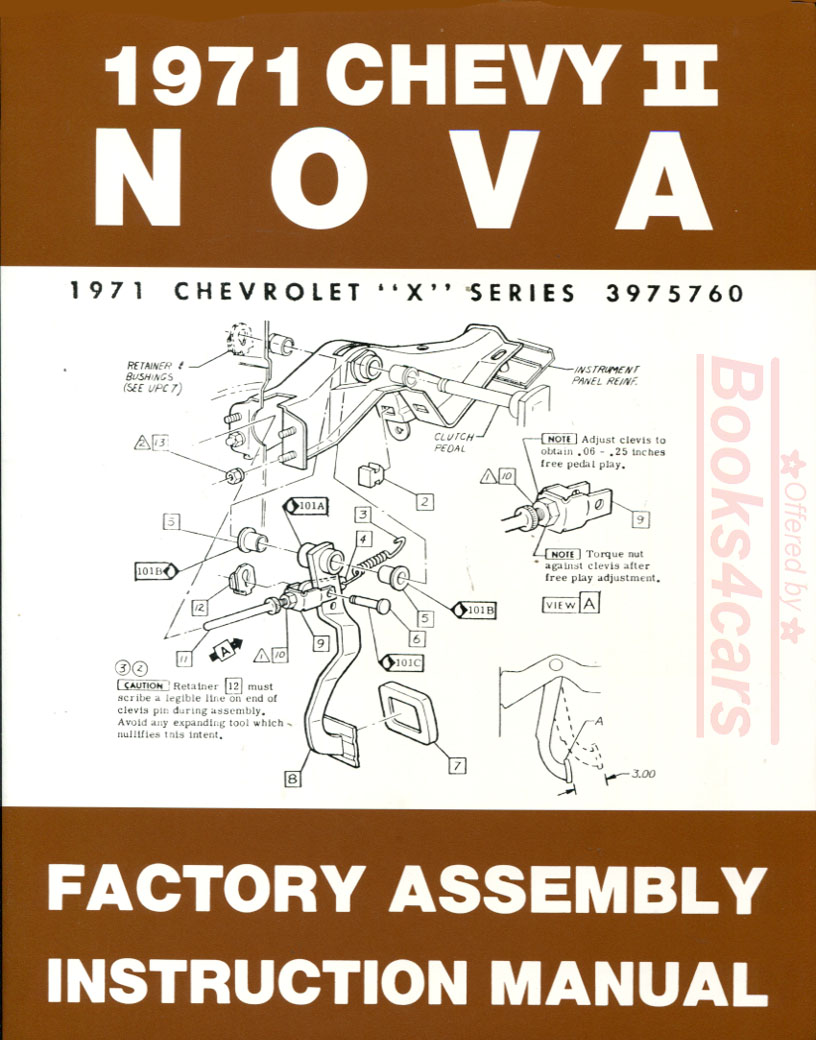 71 Nova Assembly Manual by Chevrolet
