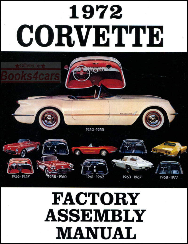 72 Assembly manual for Corvette by Chevrolet