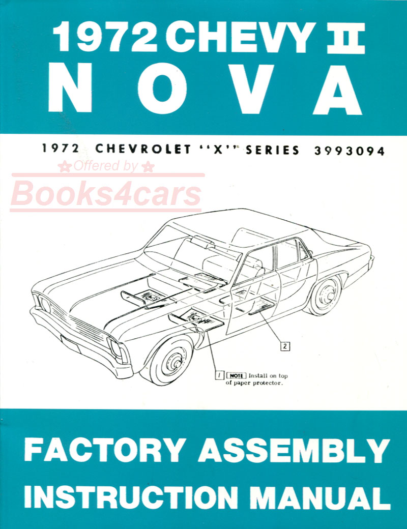 72 Nova Assembly Manual by Chevrolet