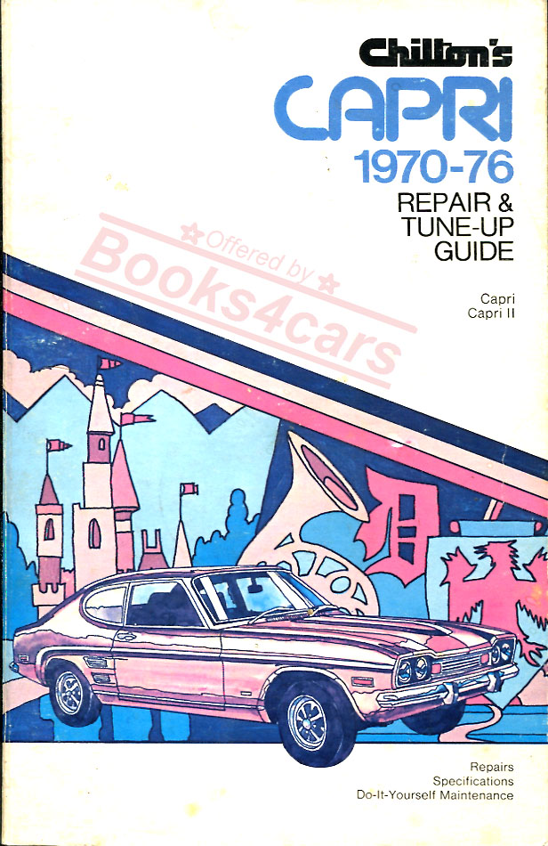 70-77 Mercury Capri Shop Service Repair Manual By Chilton