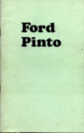 74 Pinto Owners manual by Ford