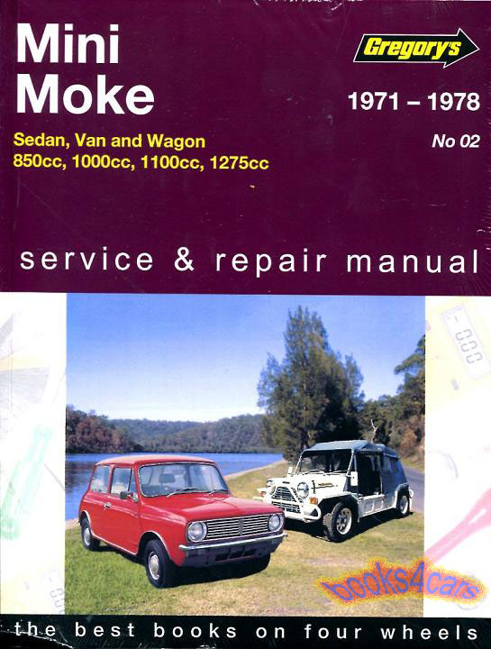 71-78 Austin Morris Mini & Moke shop service repair manual 850-1275cc by Gregory's