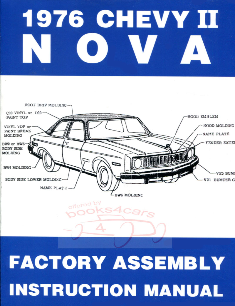 76 Chevy II Nova Factory Assembly Manual by Chevrolet