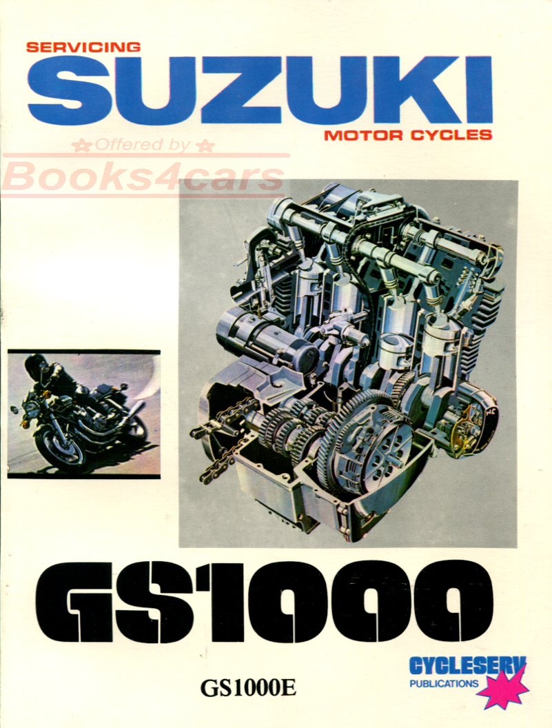 77-80 GS1000 Chain Drive Shop Service Repair Manual for Suzuki GS 1000 in 190 pages