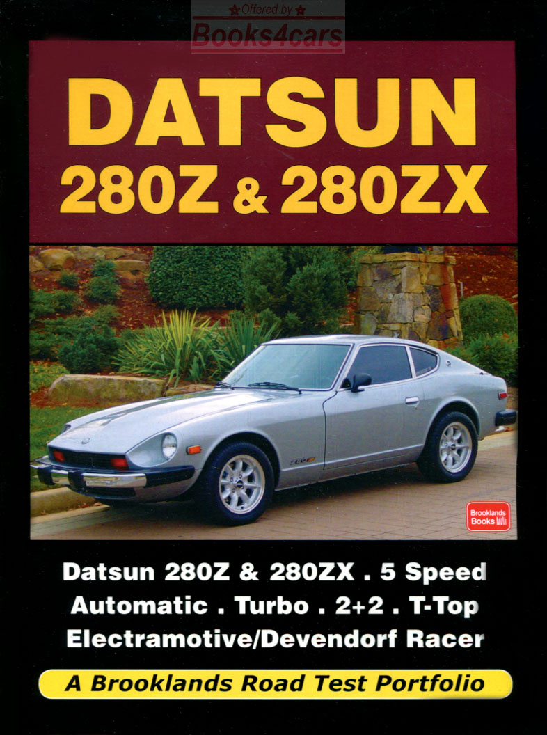 75-83 280 Z ZX, portfolio of articles about Datsun sports car 160 pgs compiled by Brooklands for 280Z & 280ZX