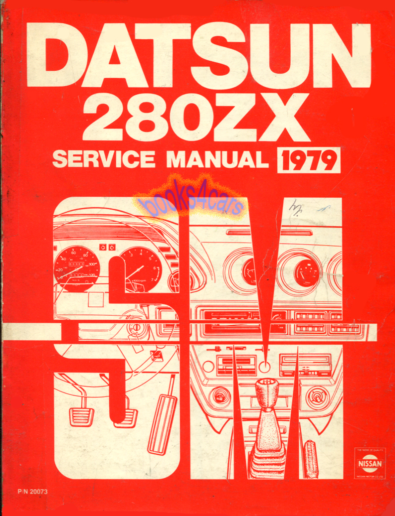 79 280ZX Shop Service Repair Manual by Datsun Nissan for 280 ZX
