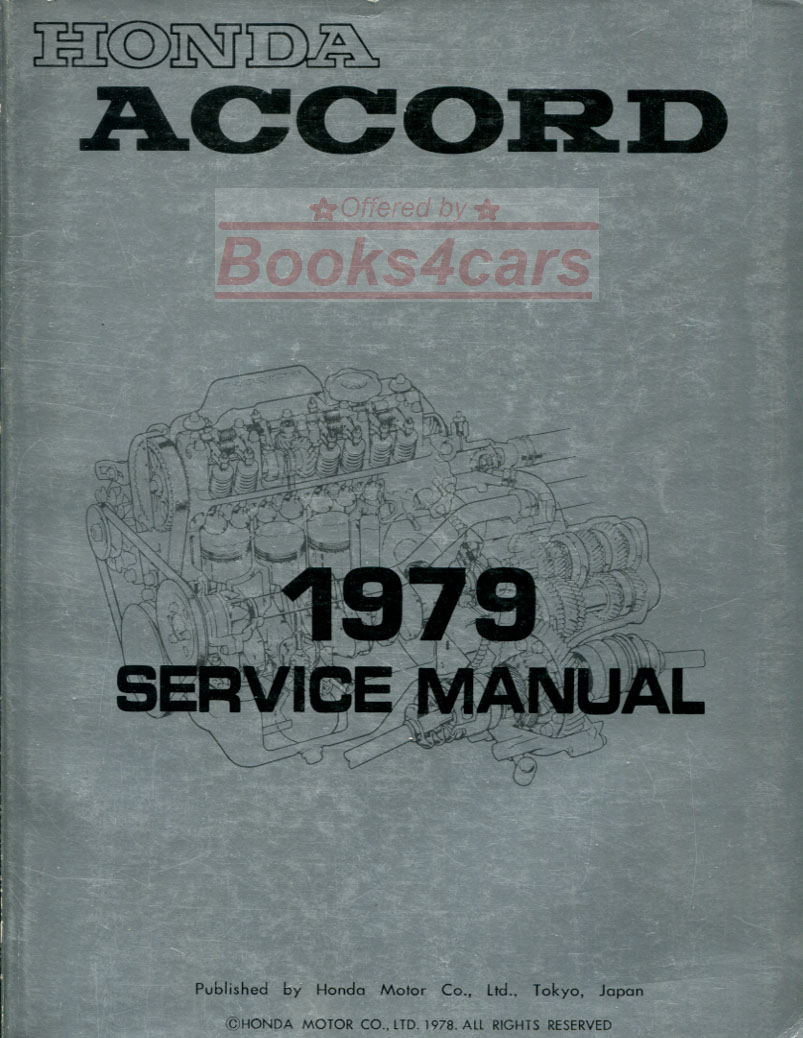 79 Accord Service manual by Honda