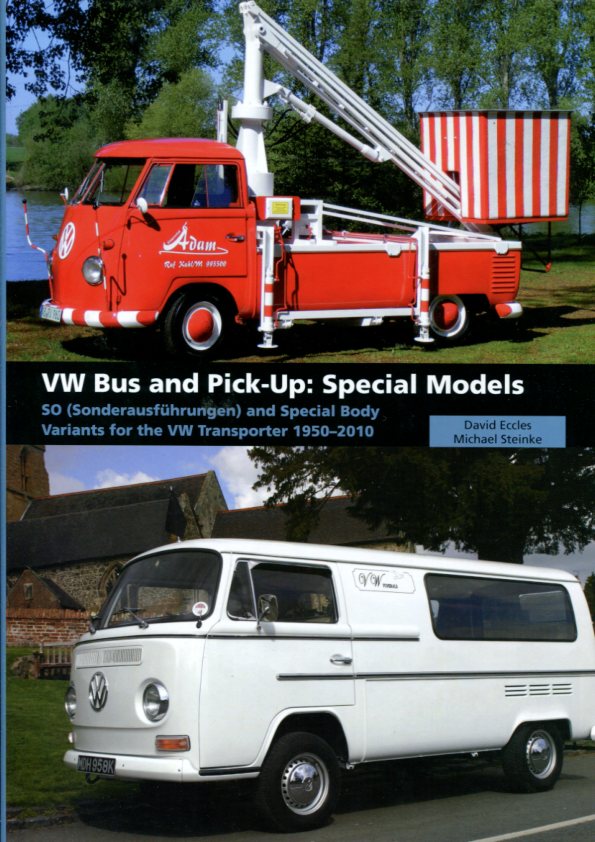 50-10 VW Tramsporter Bus Van & Pickup Special Models Volkswagen by Eccles & Steinke 192 page hardcover history detailing development & variety of very interesting SO Special Order Body & Coachbuilder models variations from 1950-2010