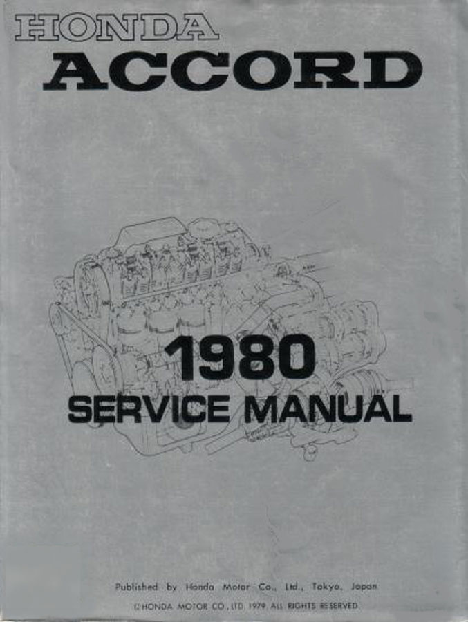 80 service manual by Honda for Accord