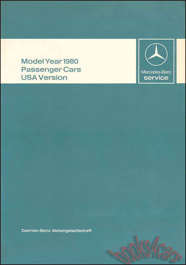 1980 MERCEDES MANUAL BOOK SERVICE REPAIR INTRO 450 300 | eBay