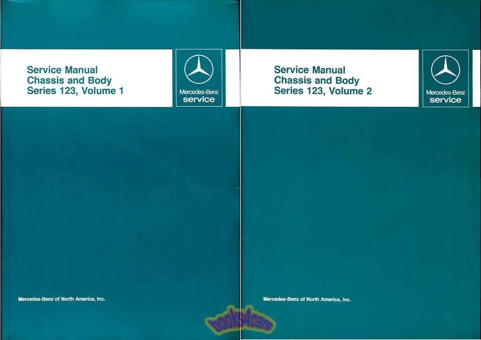 77-85 123 series chassis & body shop service repair manual, 2-volume set by Mercedes: over 750 pages for 300D 300TD 300CE 300CD 280TE 280E 240D and more.... 300 280 230 240 models.