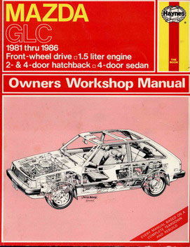 81-86 Mazda GLC shop service repair manual by Haynes