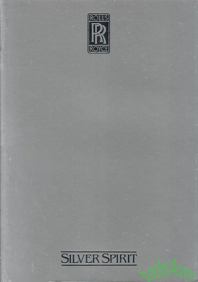 82 Silver Spirit Sales Brochure by Rolls Royce 11x7.25