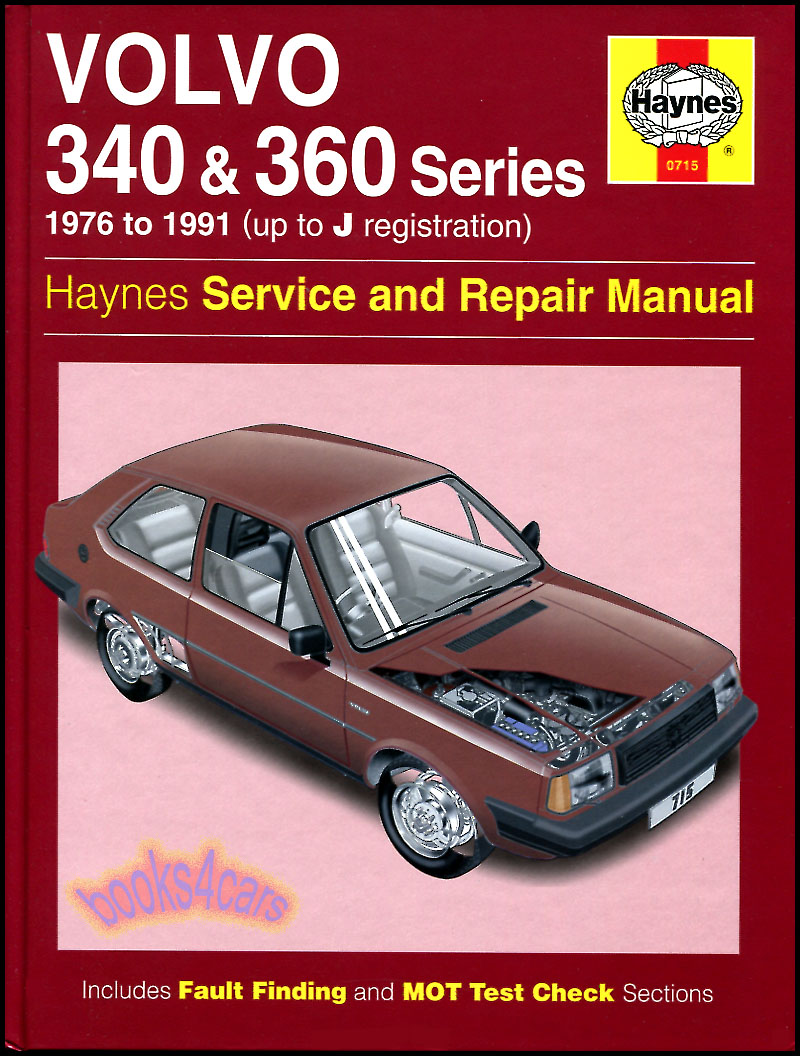 1976-91 340 343 345 360 Shop Service Repair Manual for Volvo by Haynes